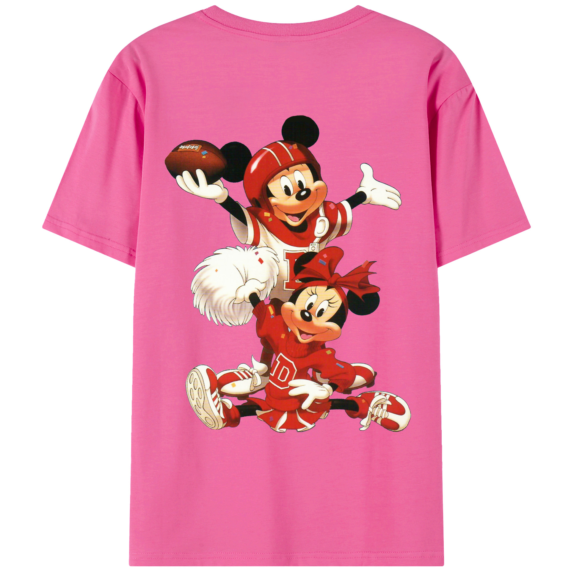 （画像用） ミッキーマウス Mickey Mouse レディース半袖Tシャツ(バックプリント)